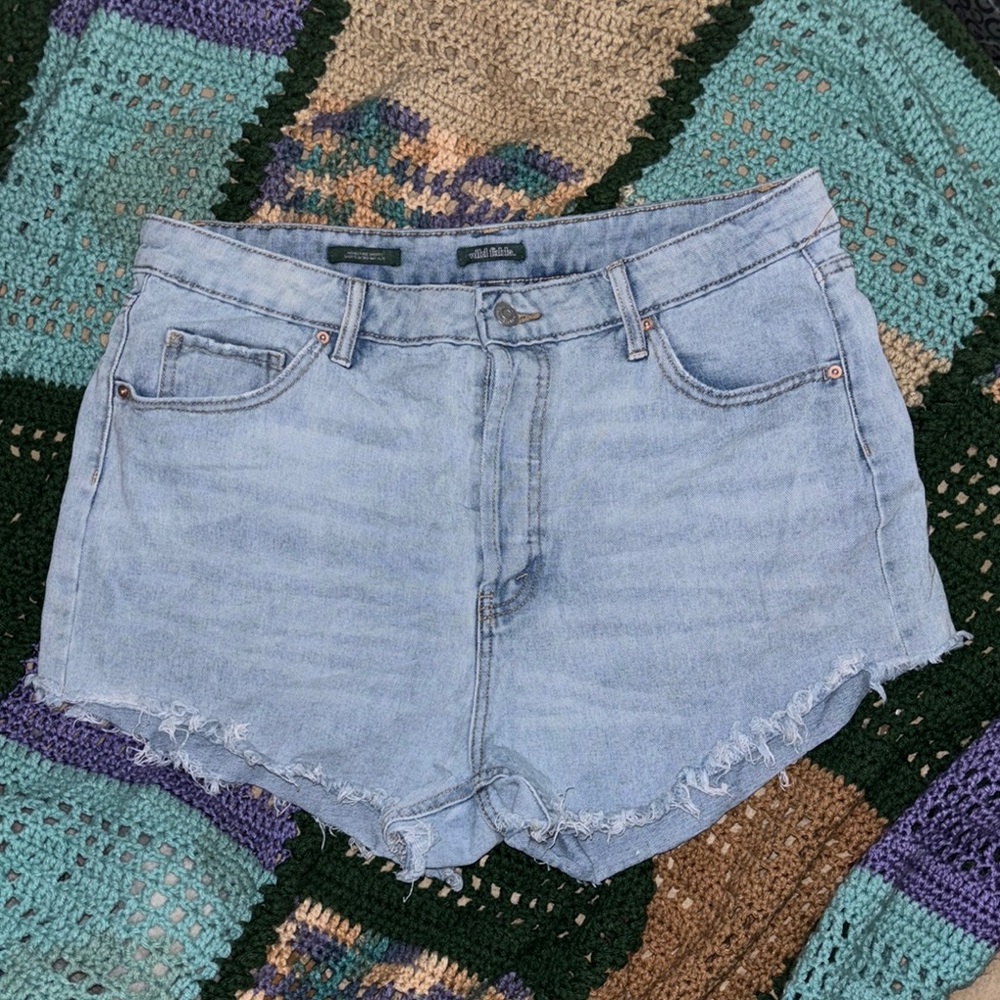 Wild Flame Denim Blue Women's Shorts